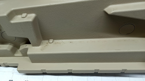 Left Nissan Rogue 17-20 fender flare, beige, for 2 rows, with trim and caps, scratches