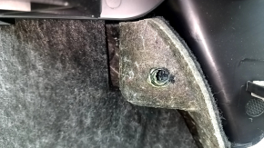 Right arch trim for a 19-23 Porsche Cayenne, black, without a CD player, scratches, broken mount