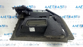 Left arch trim for Porsche Cayenne 19-23, black, without CD player, worn