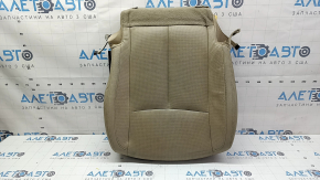 Nissan Rogue 17-20 driver's seat cushion upholstery, beige leather, heated, perforated, dry-cleanable