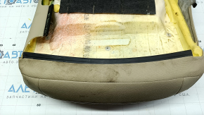Nissan Rogue 17-20 driver's seat cushion upholstery, beige leather, heated, perforated, dry-cleanable