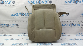 Nissan Rogue 17-20 passenger seat cushion upholstery, beige leather, heated, perforated