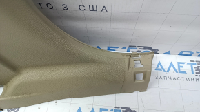 Lower left center pillar trim for Nissan Rogue 14-20, beige, with plug, dry-cleanable