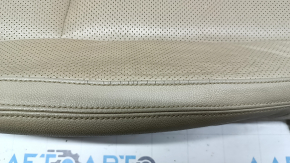 Nissan Rogue 17-20 driver's seat cushion upholstery, beige leather, heated, perforated, dry-cleanable