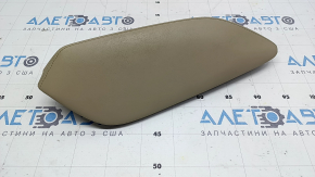 Left side center console trim for Nissan Rogue 14-20, beige leather
