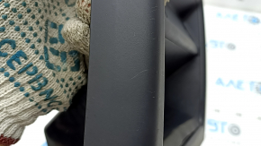 Rear center console trim for Porsche Cayenne 19-26, black, with pocket and trim, scratches, broken guides