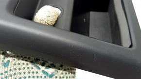 Rear center console trim for Porsche Cayenne 19-26, black, with pocket and trim, scratches, broken guides