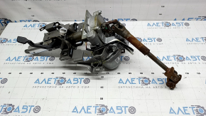 Nissan Rogue 14-20 electric power steering column with universal joint, without ignition switch, rusty universal joint