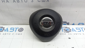 Black steering wheel airbag for the driver's side of the Nissan Rogue 17-20