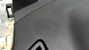 Nissan Rogue 14-20 front dashboard with AIRBAG, beige BOSE, with trims and glove compartment, cracked trim mount, worn, glued