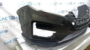 Bare front bumper Nissan Rogue 17-20 green, scratches, non-factory holes