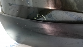 Bare front bumper Nissan Rogue 17-20 green, scratches, non-factory holes