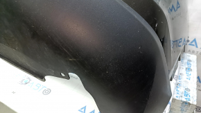 Bare front bumper Nissan Rogue 17-20 green, scratches, non-factory holes