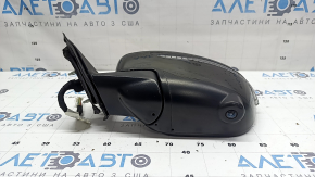Left side mirror assembly for Nissan Rogue 17-20, 15 pins, heated, turn signal, camera, green