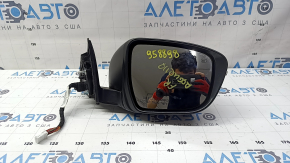 Right side mirror assembly for Nissan Rogue 17-20, 15 pins, heated, turn signal, camera, green