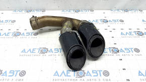 Left exhaust tip for Porsche Cayenne 19-23 3.0T black