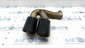 Left exhaust tip for Porsche Cayenne 19-23 3.0T black