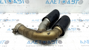 Left exhaust tip for Porsche Cayenne 19-23 3.0T black
