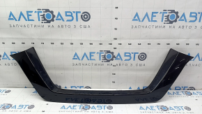 Upper front bumper molding for Nissan Rogue 17-20, gloss black, chips, worn