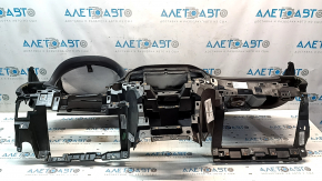 Front dashboard with Airbag for Jeep Grand Cherokee WK2 14-22, black, cracked, missing fragment