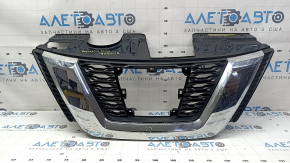 Nissan Rogue 17-18 radiator grille for camera, radar, square emblem, no emblem, chips, scratches