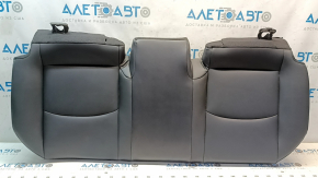 Rear seat cushion for Toyota Rav4 19-25, black leather, gray stitching