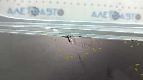 Rear bumper, bare, Porsche Cayenne 19-23, without Park Assist, silver, dented, cracked, scratched