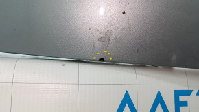 Rear bumper, bare, Porsche Cayenne 19-23, without Park Assist, silver, dented, cracked, scratched