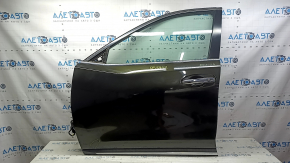Nissan Rogue 14-20 keyless front left door assembly, green EAN, lower chrome trim, worn