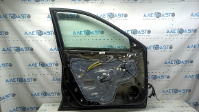 Nissan Rogue 14-20 keyless front left door assembly, green EAN, lower chrome trim, worn