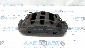 Front left brake caliper assembly for a 19-26 Porsche Cayenne, black