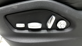 Driver's seat for a Porsche Cayenne 19-23 with airbag, electric, heated, ventilated, black leather with perforation, Comfort, dented, scratches on the back, needs cleaning