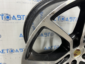 Set of wheels R21 x 11J ET58, R21 x 9.5J ET46 Porsche Cayenne 19-23 black, with tires, caps and sensors, curb