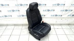 Passenger seat for Porsche Cayenne 19-23 with airbag, electric, heated, ventilated, black leather with perforation, Comfort, cleanable