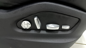 Passenger seat for Porsche Cayenne 19-23 with airbag, electric, heated, ventilated, black leather with perforation, Comfort, cleanable