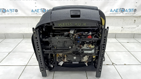 Passenger seat for Porsche Cayenne 19-23 with airbag, electric, heated, ventilated, black leather with perforation, Comfort, cleanable