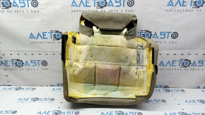 Rear seat cushion, 2nd row, right, Nissan Rogue 17-20, beige leather, perforated