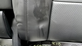 Rear seat backrest, 2nd row, left, Porsche Cayenne 19-26, with airbag, black perforated leather, Comfort, with runners and a black seat belt, heated, dented, scratches