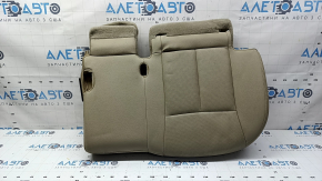 Rear seat cushion, 2nd row, left, Nissan Rogue 17-20, beige leather, perforated