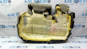 Rear seat cushion, 2nd row, left, Nissan Rogue 17-20, beige leather, perforated