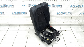 Rear seat, 2nd row, right, Porsche Cayenne 19-26, with airbag, black leather with perforation, Comfort, with runners, heated, scratches