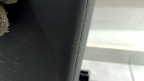 Rear seat backrest, 2nd row, right, Porsche Cayenne 19-26, with airbag, black leather with perforation, Comfort, with runners, heated, scratches