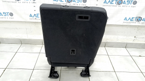 Rear seat backrest, 2nd row, right, Porsche Cayenne 19-26, with airbag, black leather with perforation, Comfort, with runners, heated, scratches