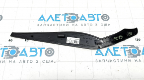 Black center console insert, right side, Porsche Cayenne 19-23