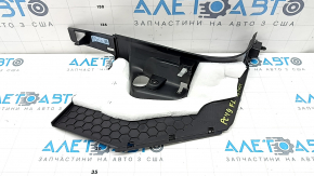 Lower left front pillar trim for Porsche Cayenne 19-26, black, worn