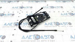 Porsche Cayenne 19-26 hood release lever under the hood with cables