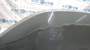 The bare hood of a Ford Bronco Sport 2021-2026 aluminum, gray PDN, with bumpers, in tape.
