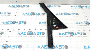 Rear right side door trim for Porsche Cayenne 19-26, glossy black, spider web