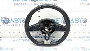 Nissan Rogue 17-20 black leather steering wheel, heated, with buttons, scratches