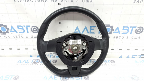 Nissan Rogue 17-20 black leather steering wheel, heated, with buttons, with overlay, scratches